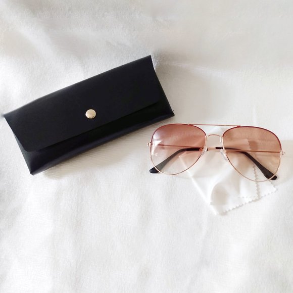 No brand Accessories - Aviator rose lens sunglasses NEW